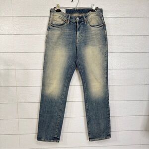 H&M Mens Straight Regular Fit Jeans 30x32 Vintage Wash NWOT Distressed Denim
